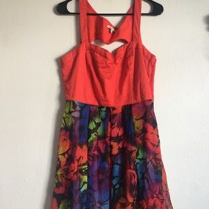 Heart cut out dress